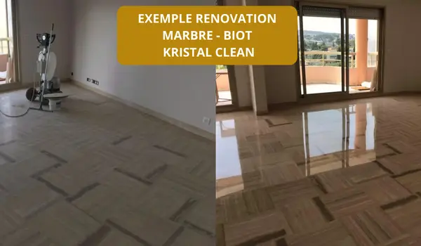 renovation sol marbre biot